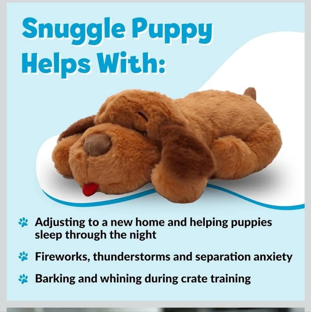 Brown Plush Behavior Heartbeat For Dogs